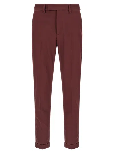 Department Five Destynai Pants Belt Loops Back Pocket In Burgundy