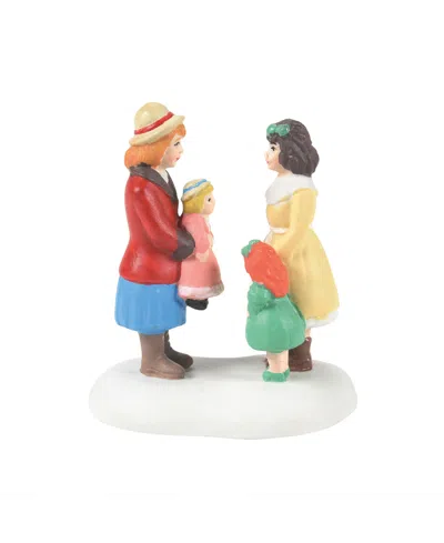 Department Five Dickens Village Girls With Their Dolls Figurine In Multi