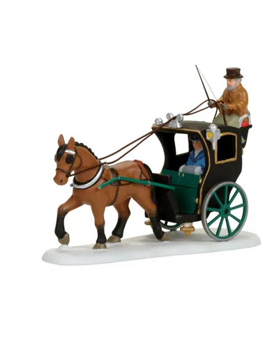 Department Five Dickens Village Holiday Cab Ride Figure In Multi
