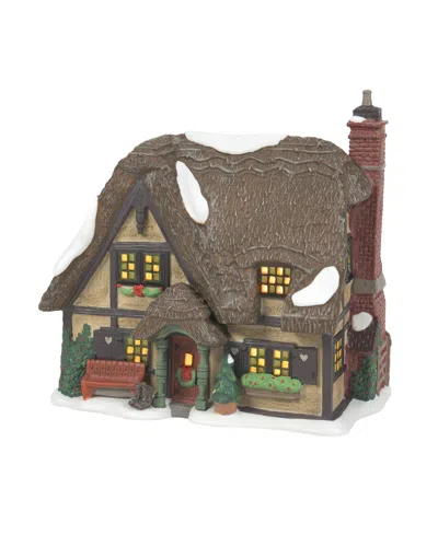Department Five Dickens Village The Master Thatcher's Cottage Figurine In Multi