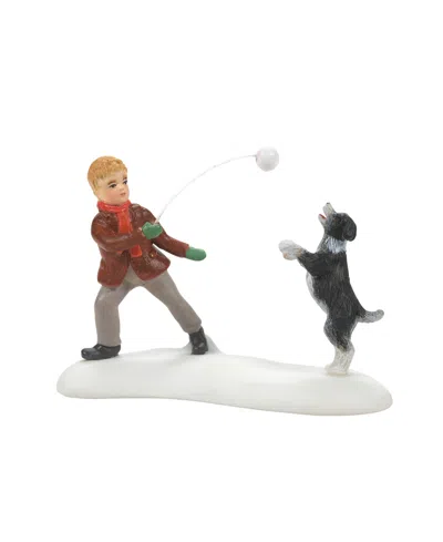 Department Five Dickens Village Winter Game Of Catch Figurine In Multi