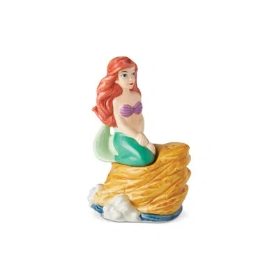 Department Five Disney Ariel On Rock Salt And Pepper Shaker Set 3.9in H In Blue;red;yellow