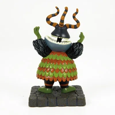 Department Five Disney Nightmare Before Christmas Village Harlequin Demon Halloween Figurine 4.4in H In Orange;black;green