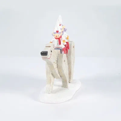 Department Five Disney Nightmare Before Christmas Village Polar Bear Ride Figurine 3.6in H In Gray
