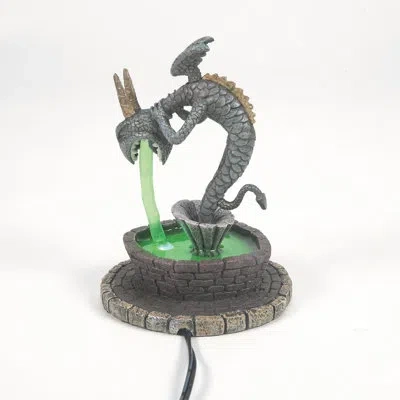 Department Five Disney Nightmare Before Christmas Village Town Square Fountain Led Light Up Figurine 5in H In Gray