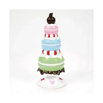 Department Five Disney Village Mickey's Merry Macaron Tree Christmas Village Accent Figurine 6.1in H In Pink;blue;white;green