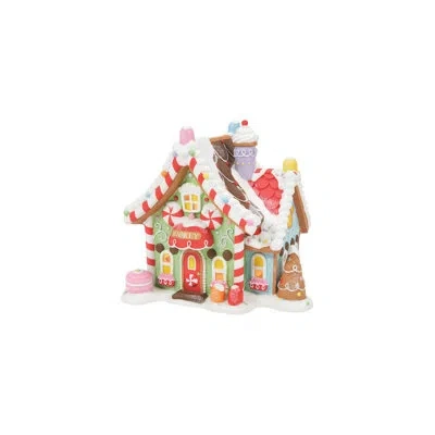 Department Five Disney Village Mickey' Peppermint Villa Lit Christmas Village Building 6.3in H In Blue;white;green;red