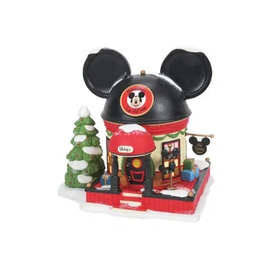 Department Five Disney Village Mickeys Mouse Ear Hat Shop Building 7.1in H In Multi