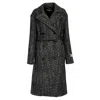 Department Five Double-breasted Moses Trench Coat In Black