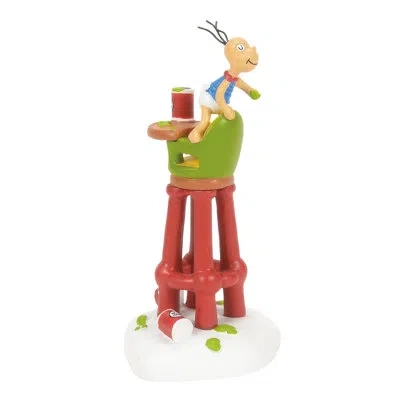 Department Five Dr. Seuss Grinch Village Accessories Who-hash Tester Figurine 3.8 Inch In Blue;white;green;red
