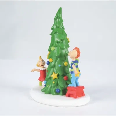 Department Five Dr. Seuss The Grinch Grinch Village Who-ville Christmas Tree Figurine 4in H In Green