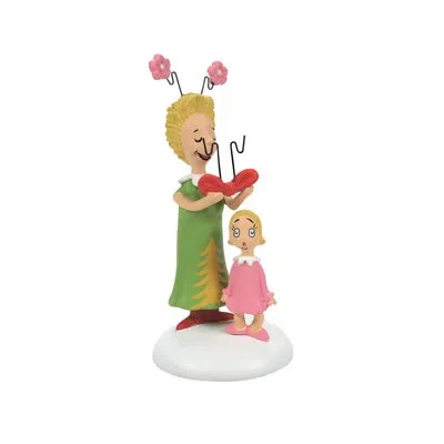 Department Five Dr. Seuss The Grinch Village Cindy Lou Who's Surprise Christmas Figurine 3.3in H In Yellow;pink;green