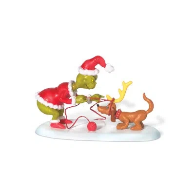 Department Five Dr. Seuss The Grinch Villages All I Need Is A Reindeer In Brown;green;red