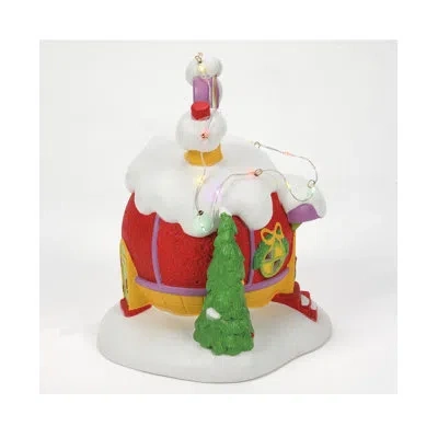 Department Five Dr. Seuss The Grinch Villages Who-lectric Xmas Light Repair Lit Christmas Village Building 7in H In White;green;red