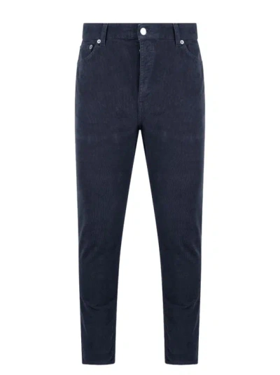 Department Five Drake Corduroy Trousers In Blue