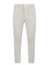 Department Five E-motion Pants In Beige Linen In White