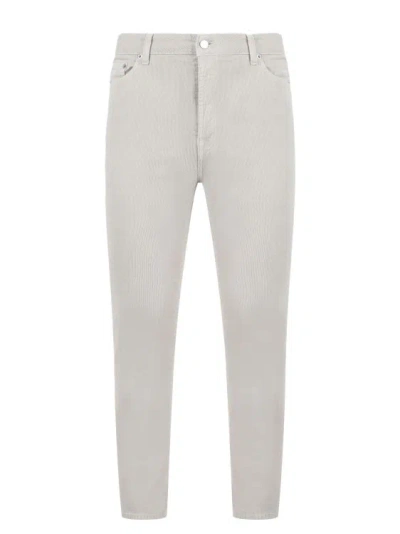 Department Five E-motion Pants In Beige Linen In White