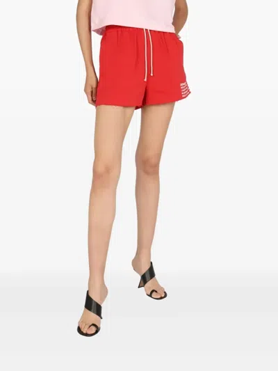 Department Five Department 5 Logo Print Shorts In Red