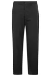 Department Five E Motion Pant Chino Gamba Ampia In Nero