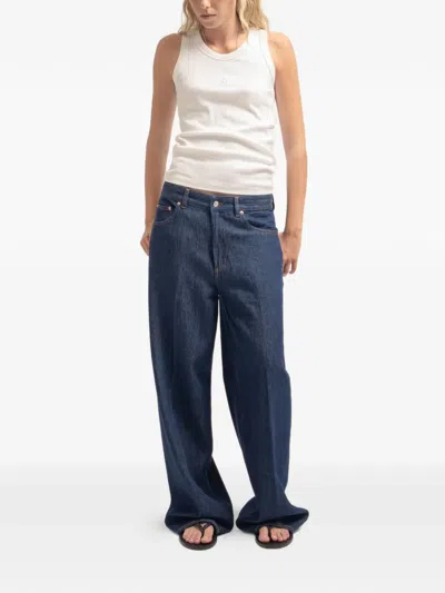 Department Five Express Wide-leg Jeans In Blue