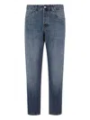 Department Five Faded-effect Five-pocket Design Jeans In Blue