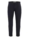 Department Five Solid Color Stretch Cotton Prince Chino Pants In Black