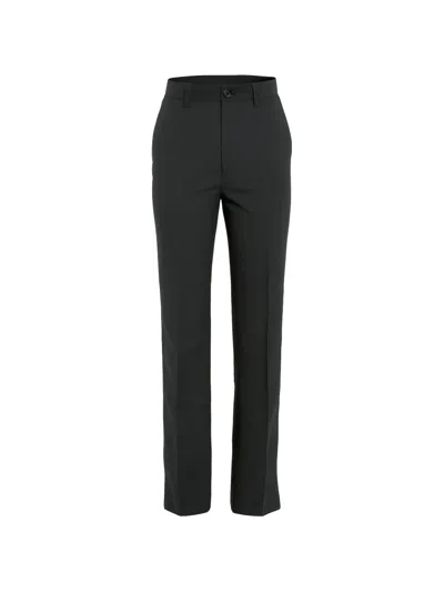 Department Five Flat-front Chino Trousers In Black
