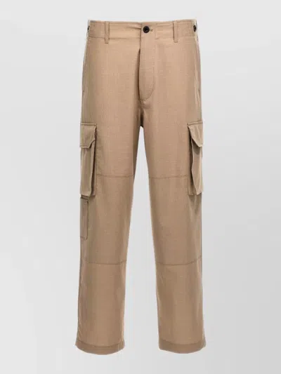 Department Five Fleet Pants Belt Loops Cargo Pockets In Brown