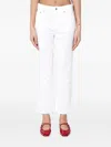 Department Five Solid Color Wide Leg Brea Jeans 26cm In White