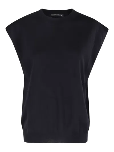 Department Five Gabuti Open-back Top In Black