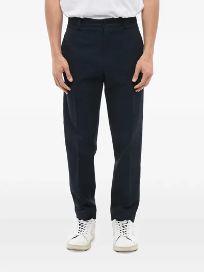 Department Five George Belt-loop Trousers In Black