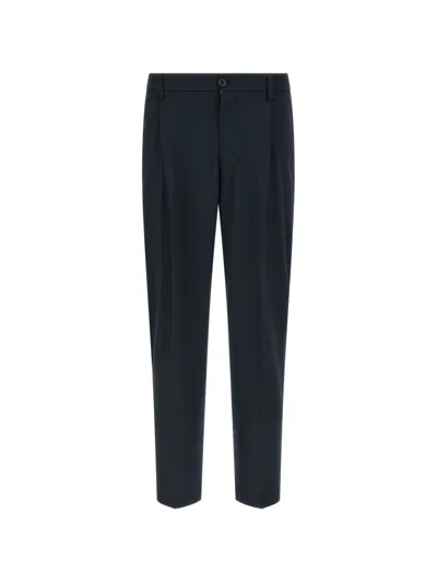Department Five Gin Pin-tuck Trousers In Blue