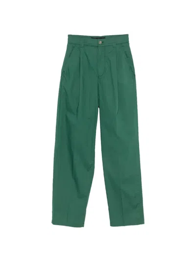 Department Five Gladys Pleated Trousers In Green