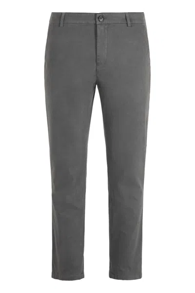 Department Five Grey Tailored Chino Pants In Gray