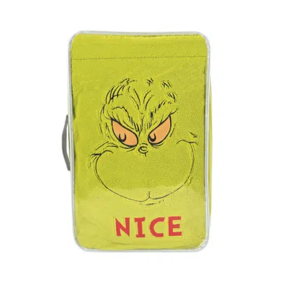 Department Five Grinch Family-sized Snow Throw Blanket In Green
