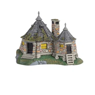 Department Five Harry Potter Mini Enchantments Hagrid's Hut Miniature Figurine 2.76 Inch In Green;gray;yellow