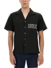 Department Five Department 5 Hawaiian Shirt With Logo Print In Black
