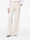 Department Five High-waist Palazzo Trousers In Neutral