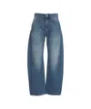 Department Five High-waisted Boyfriend Jeans With Wide Leg Silhouette In Blue
