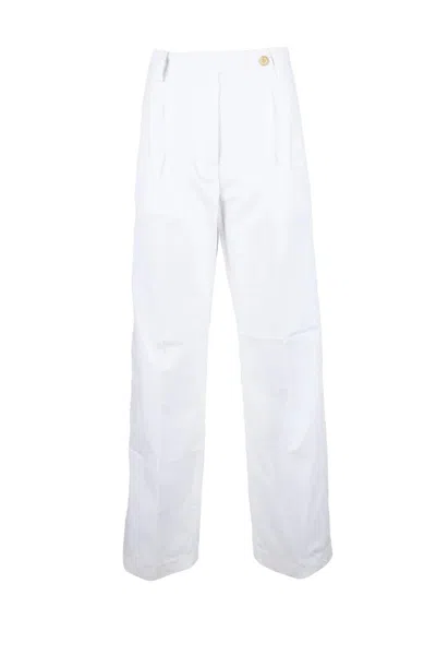 Department Five High-waisted White Trousers