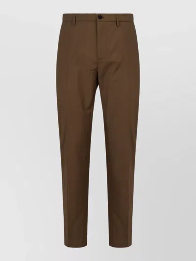 Department Five Idol Chino Pants Belt Loops Pockets In Brown