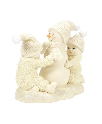 Department Five Let's Build A Snowman Figurine In White