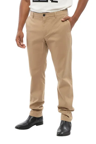 Department Five Light Brown Solid Chino Trousers In Nude