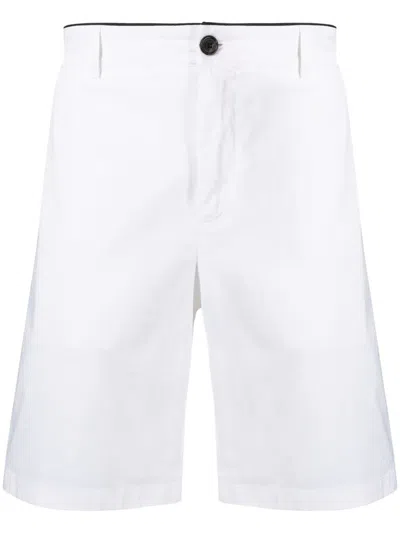 Department Five Logo Patch Bermuda Shorts In White