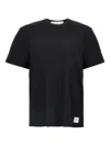 Department Five Cotton Gars Crew-neck T-shirt With Breast Pocket In Black