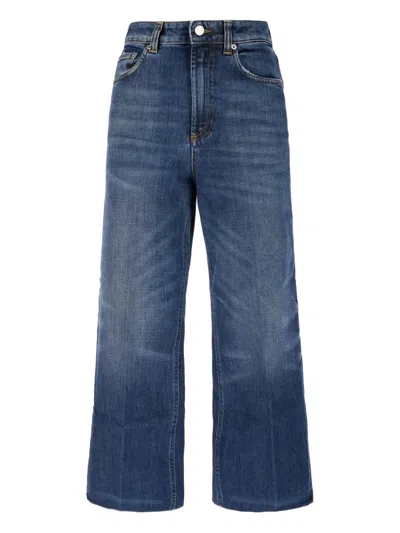Department Five Logo-patch Jeans In Blue