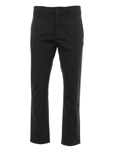 Department Five Logo-patch Trousers In Blue