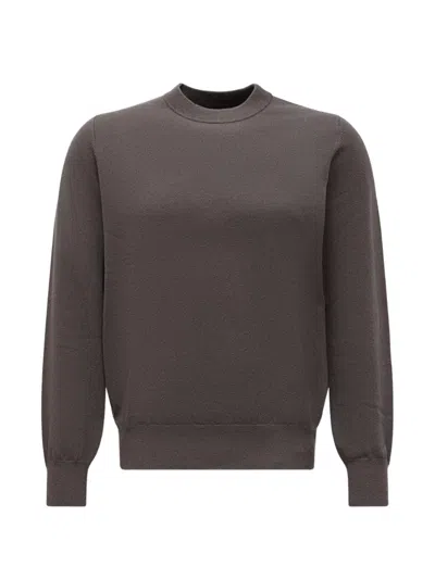 Department Five Logo-embroidered Crew-neck Sweater In Brown