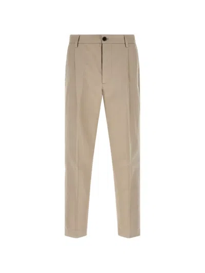 Department Five Beige Loose Pleated Pants