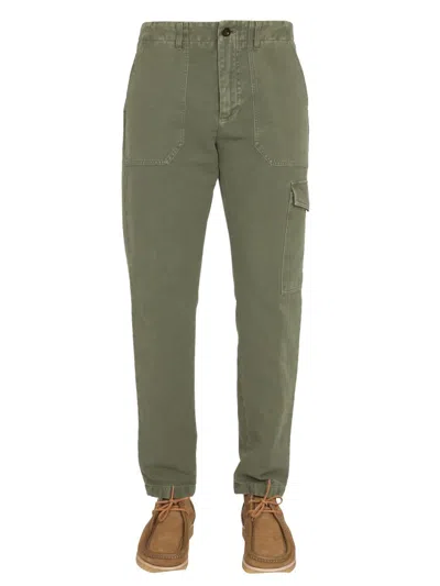 Department Five Men's Classic Trousers With Button Closure In Green